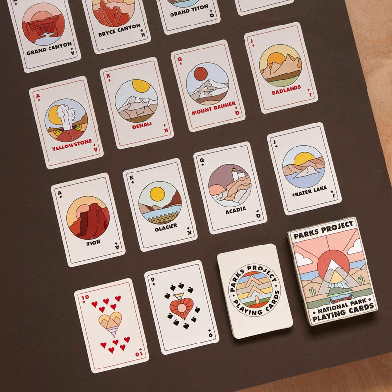 Minimalist National Park Playing Cards