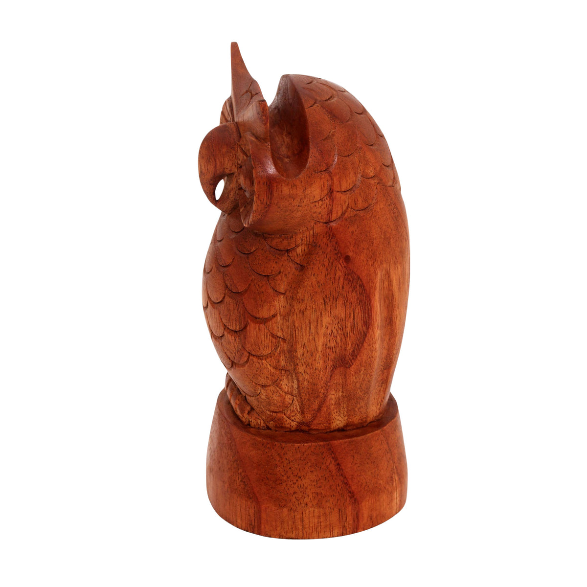 Owl-Shaped Jempinis Wood Eyeglasses Holder from Bali