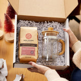 Caturra Coffee Bag & French Press Gift Set for Coffee Lovers