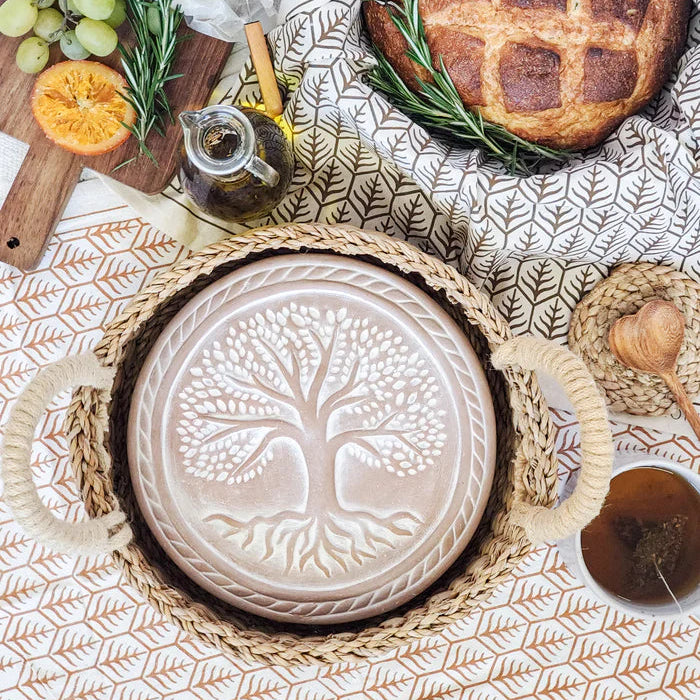 Bread Warmer & Basket Round Gift Set