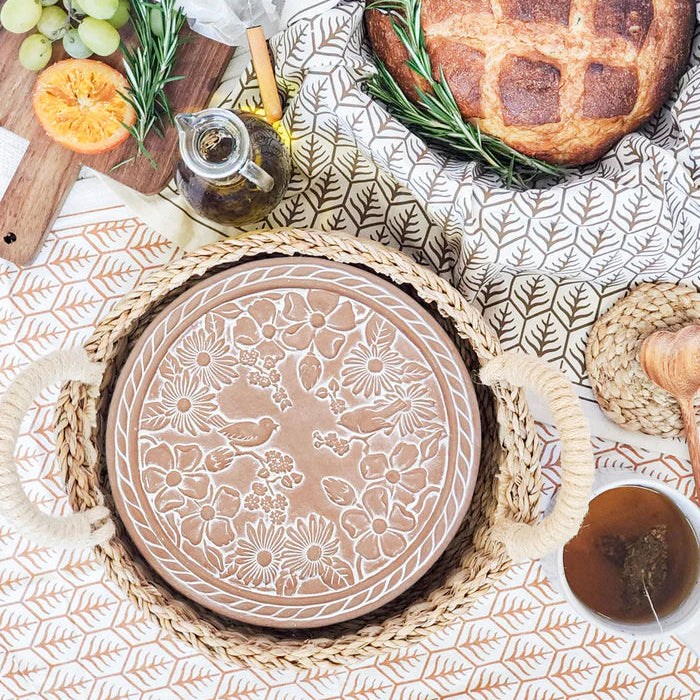 Bread Warmer & Basket Round Gift Set