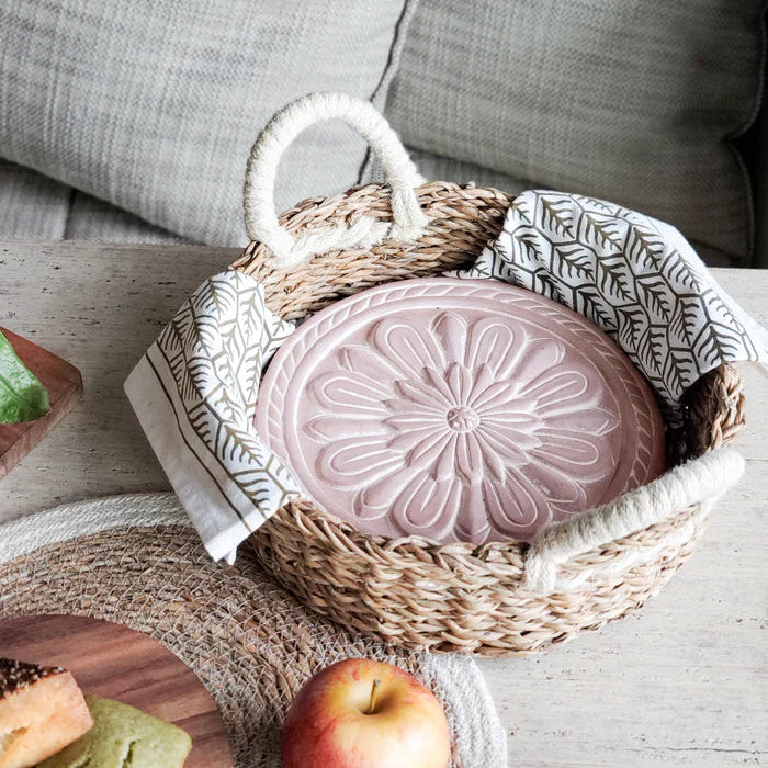 Bread Warmer & Basket Round Gift Set