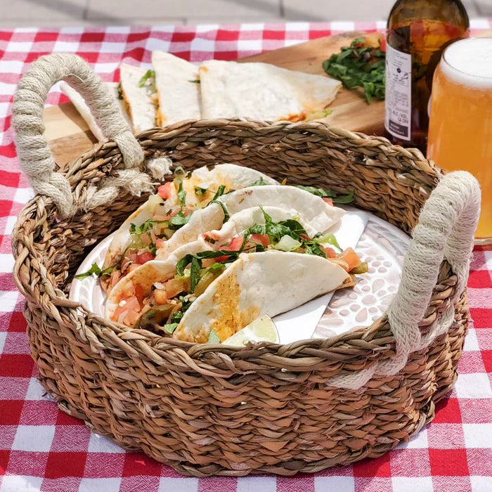 Bread Warmer & Basket Round Gift Set