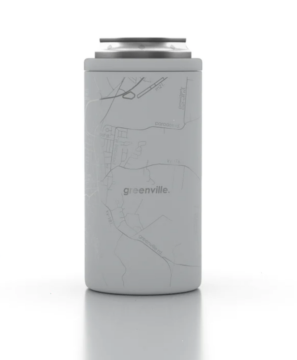 Home Town Map Insulated 16 oz Tall Can Cooler - Set of 2