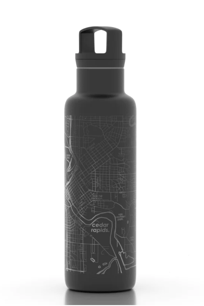 Home Town Maps 21 oz Insulated Hydration Bottle