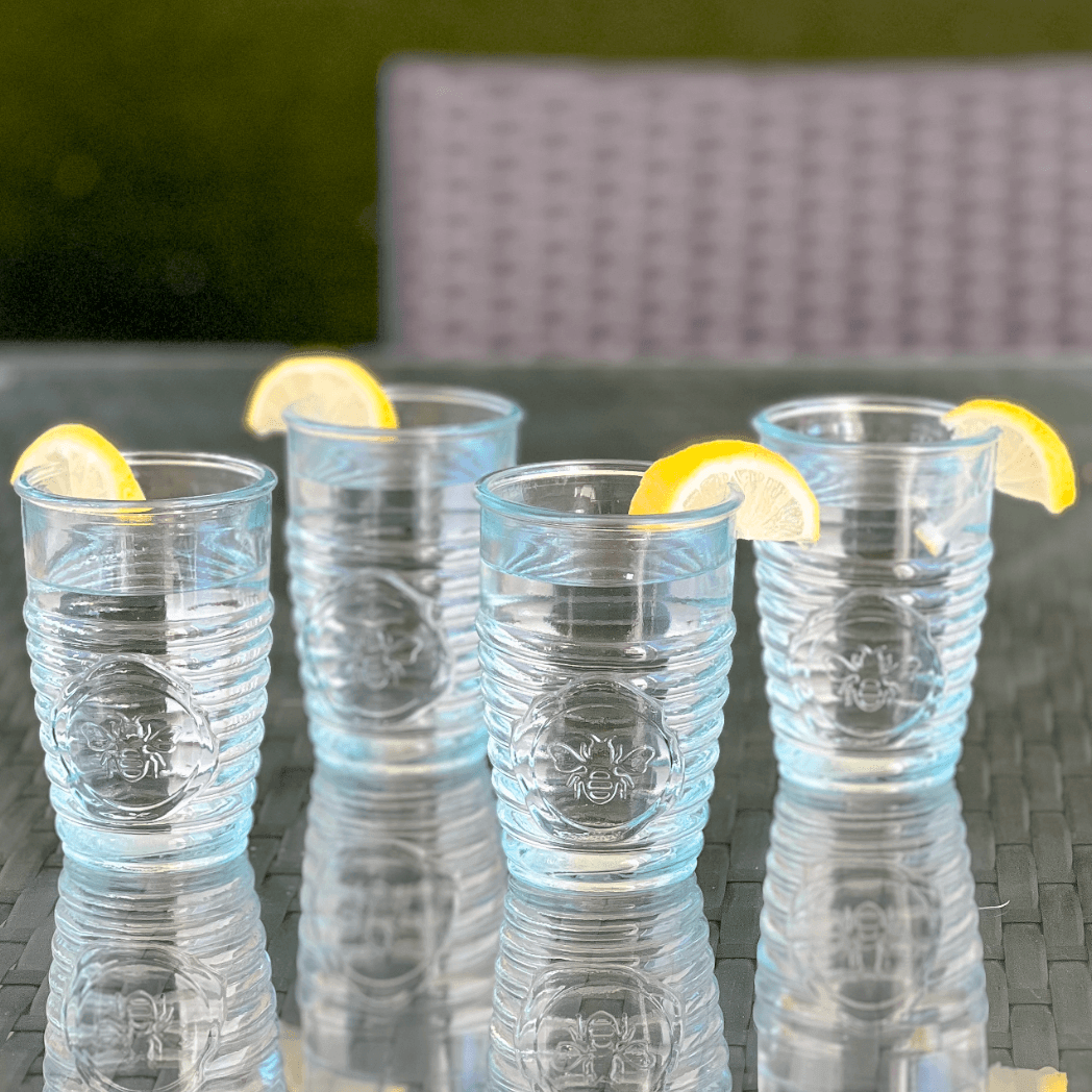 11oz Bee Glass Tumbler - Set of 4