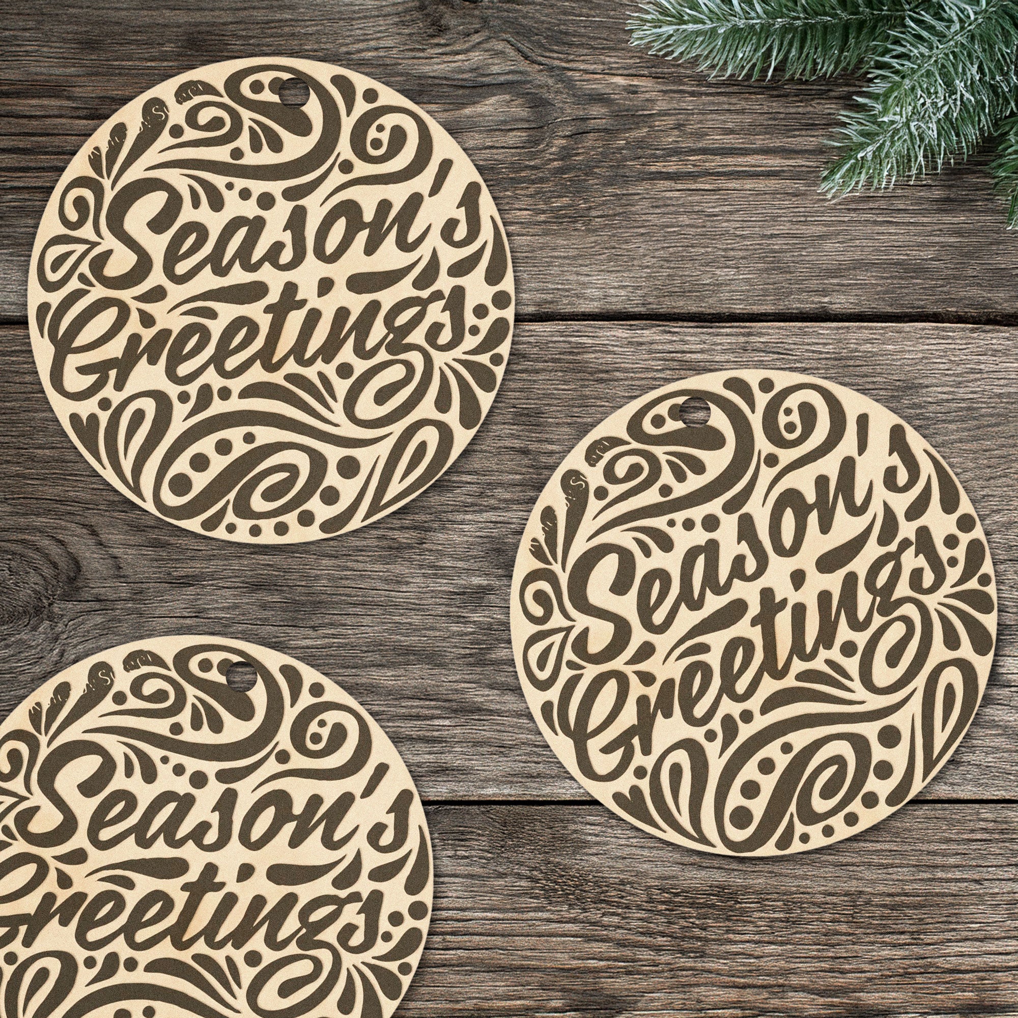 Season Greetings Tree Ornament