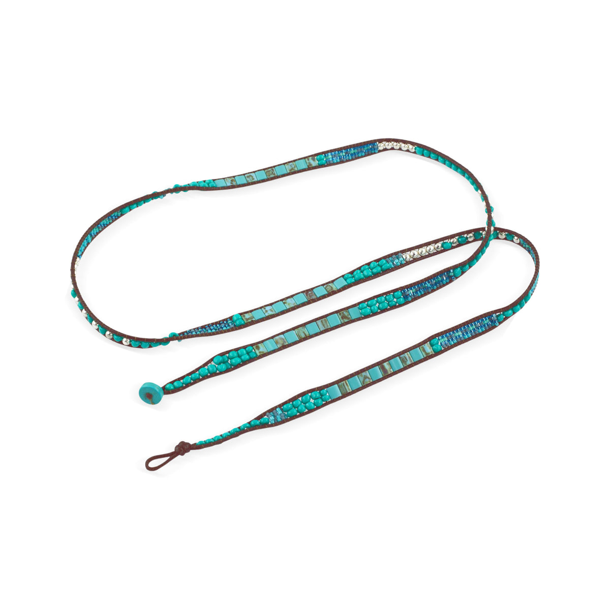 Beautifully Crafted Accessory - Soothing Teal Wrap Bracelet