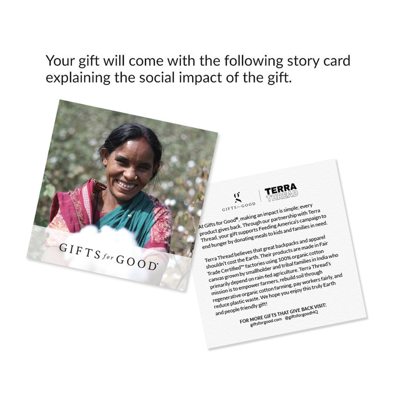 Story card explaining the impact of this gift