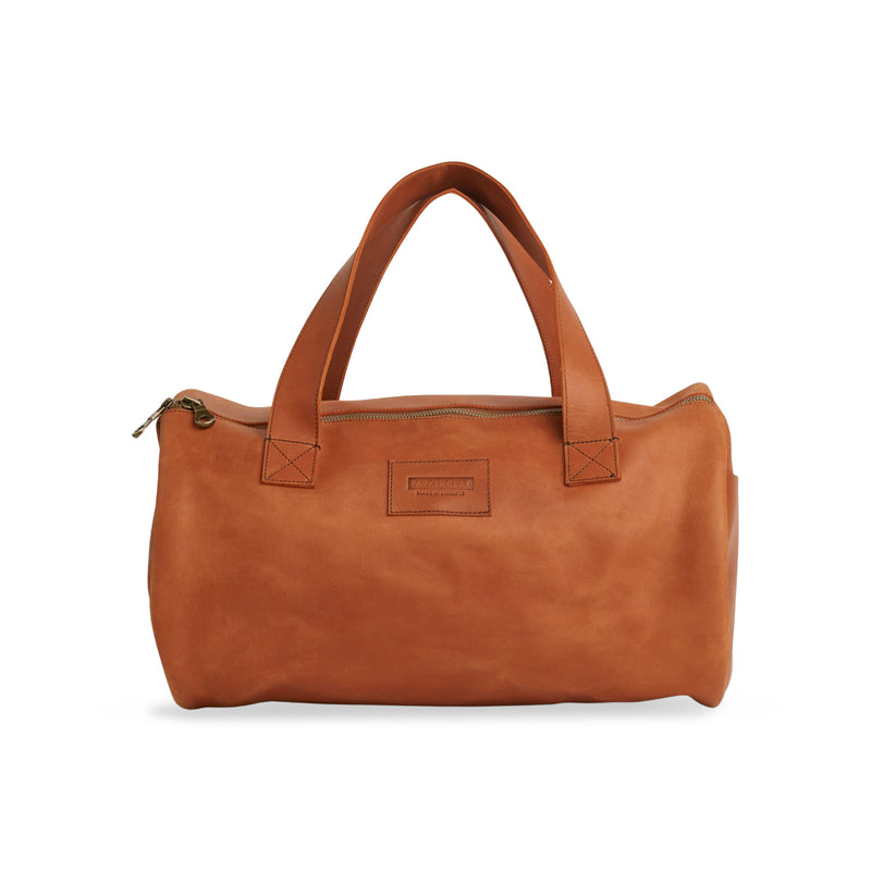 The Omo Overnight Bag in Rust Brown - Premium Full Grain Leather