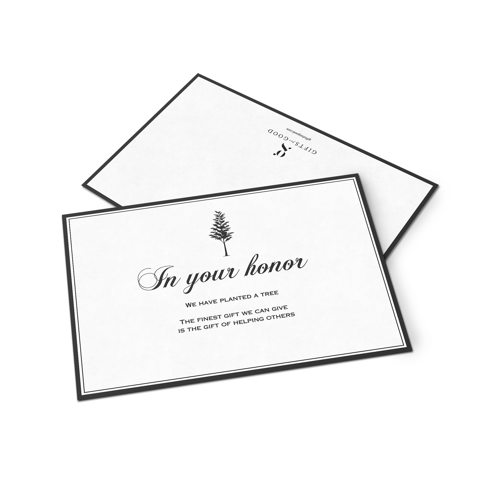 Plant A Tree In Your Honor Card