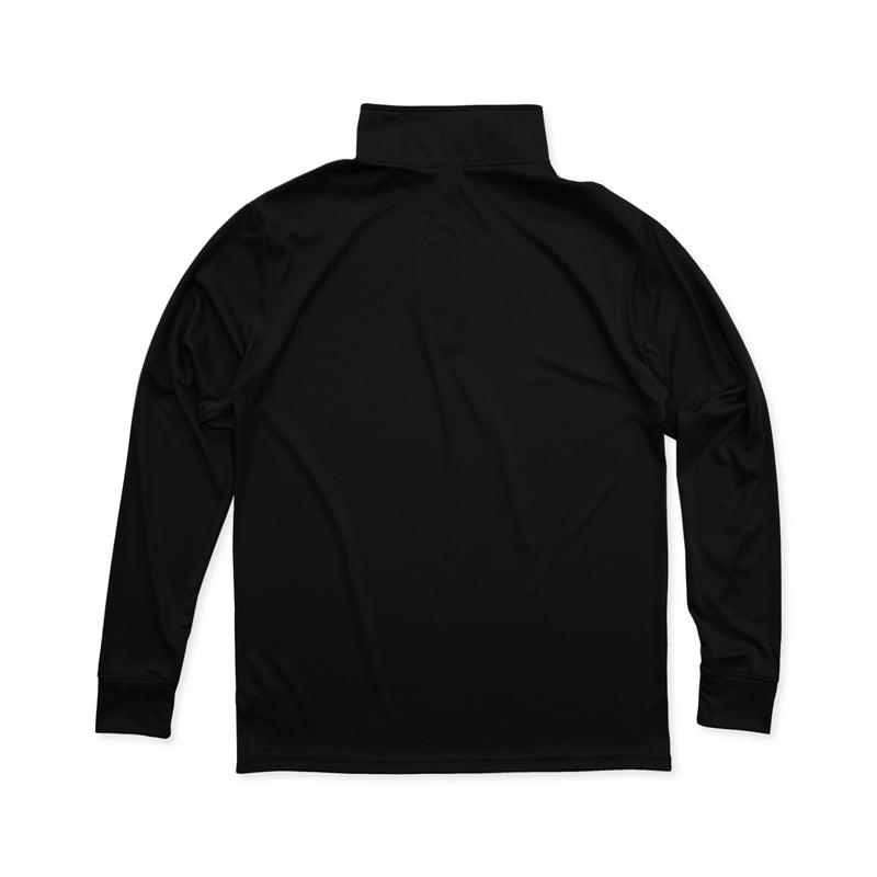 Polyester Black Jacket with Zipper - performance-driven and stylish activewear in black