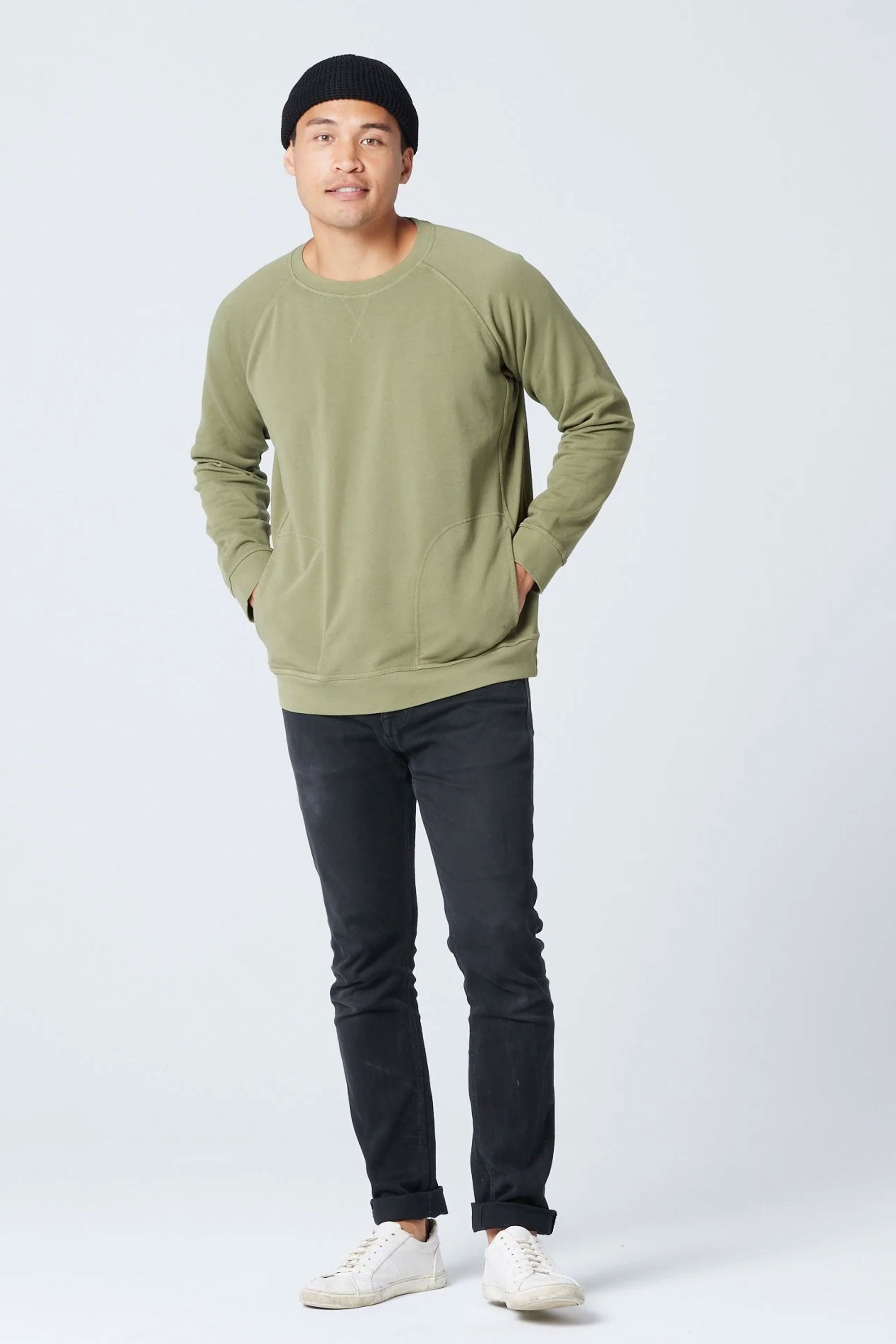 Unisex Pocket Crewneck Sweatshirt