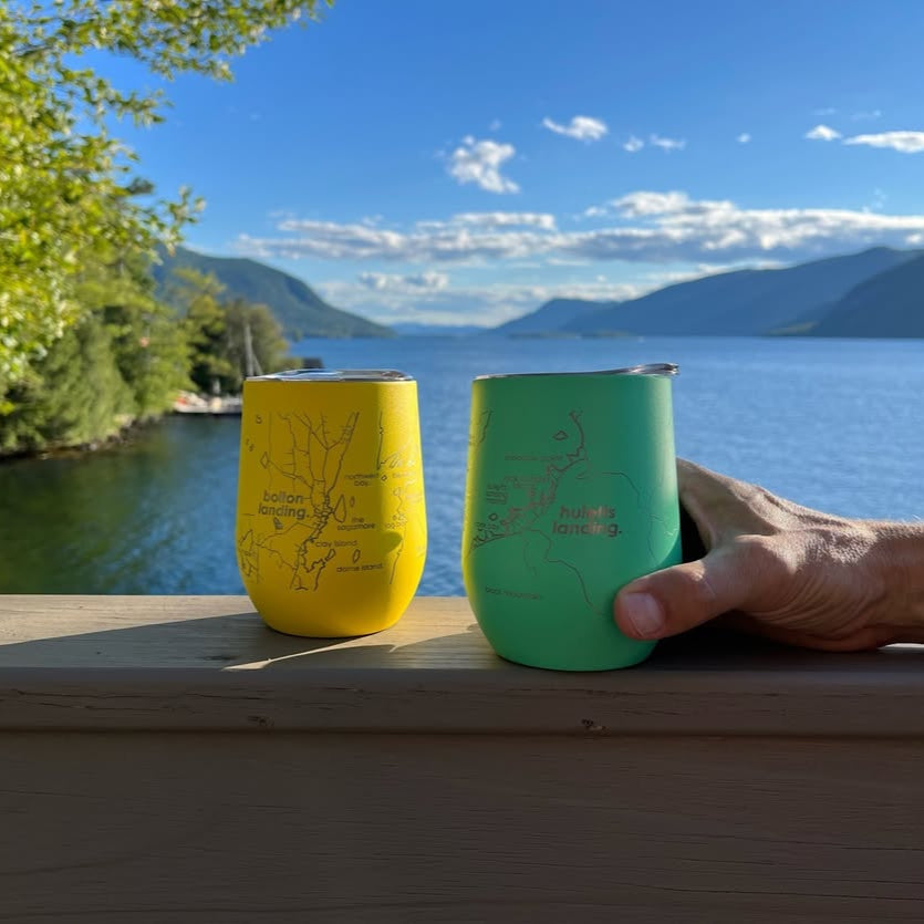 World Map 12 oz Insulated Wine Tumbler