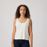 Tank Top in Stone Color - Versatile and Breezy Free-Flowing Tank Top for Women
