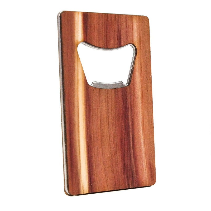 Credit Card Bottle Opener from side angle