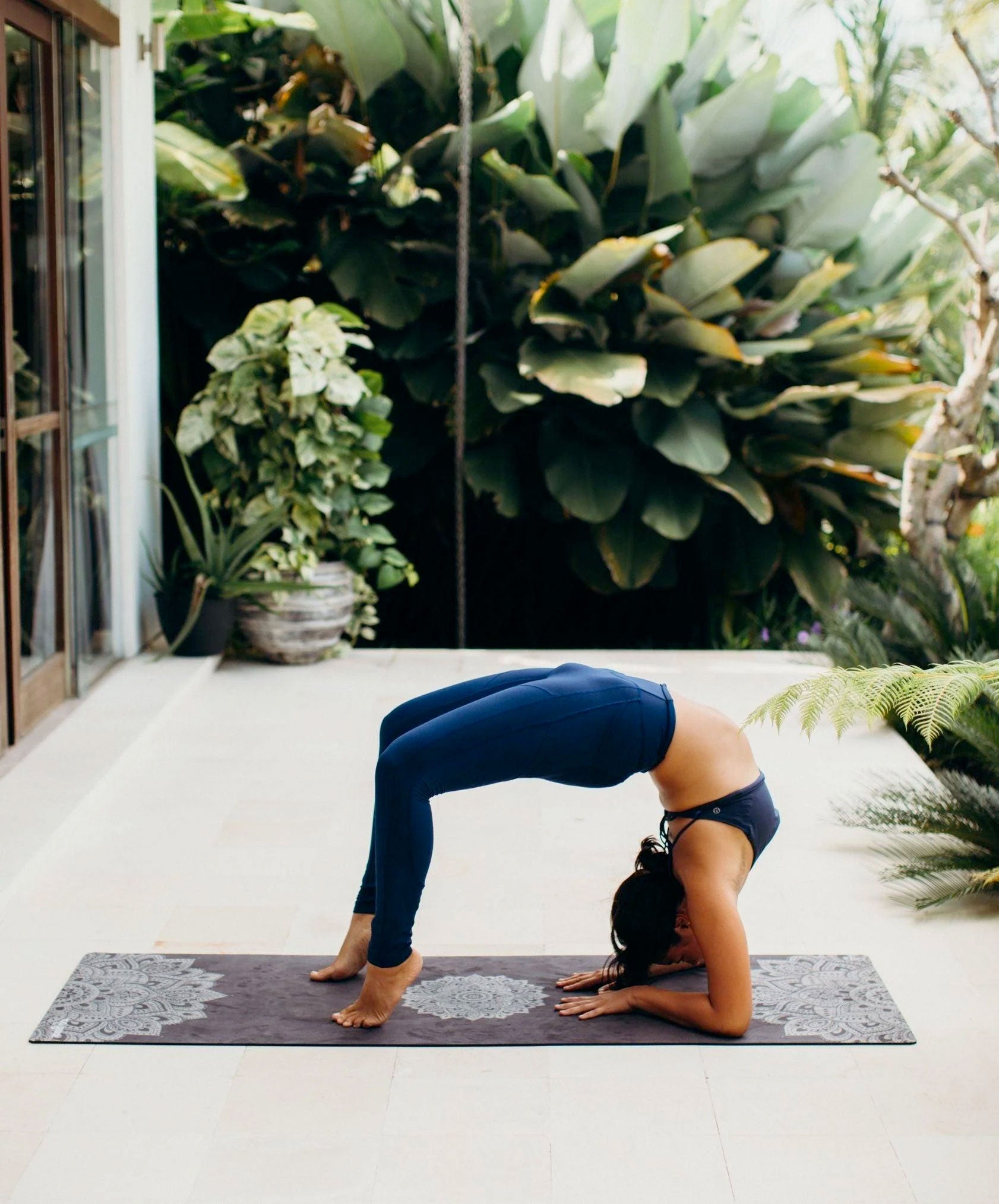 Combo Yoga Mat Mandala Black (5.5mm)