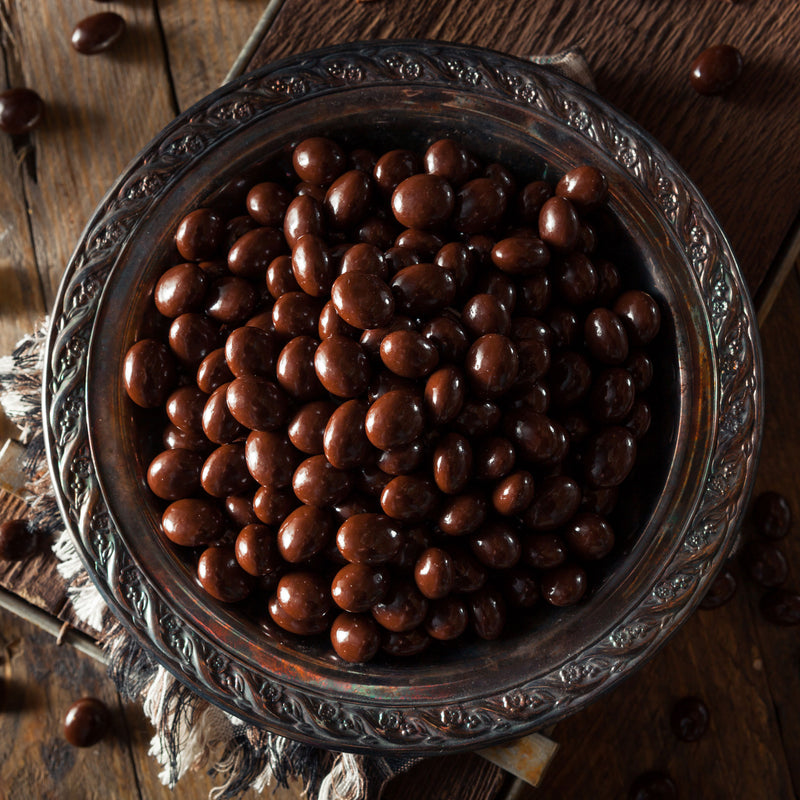 Bowl of Chocolate Covered Espresso Beans