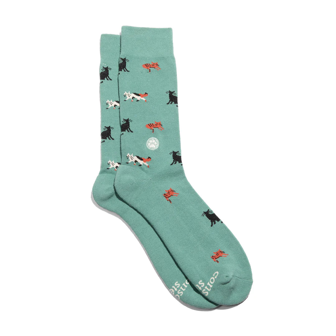 Socks that Save Cats (Select from 4 Designs)