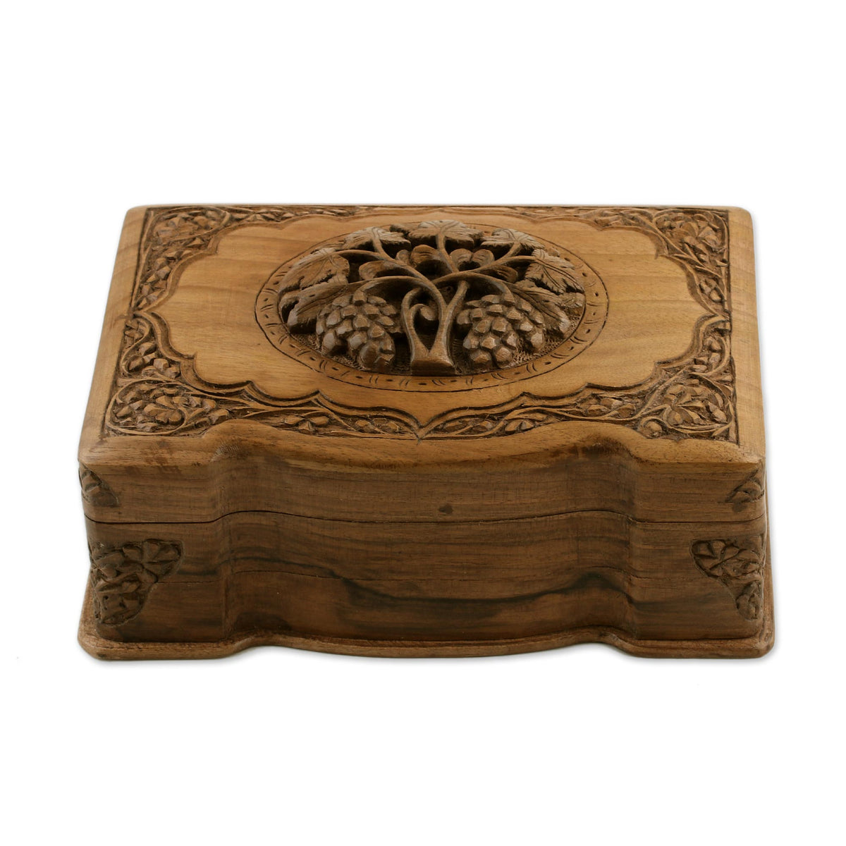 Walnut jewelry box - Vineyard
