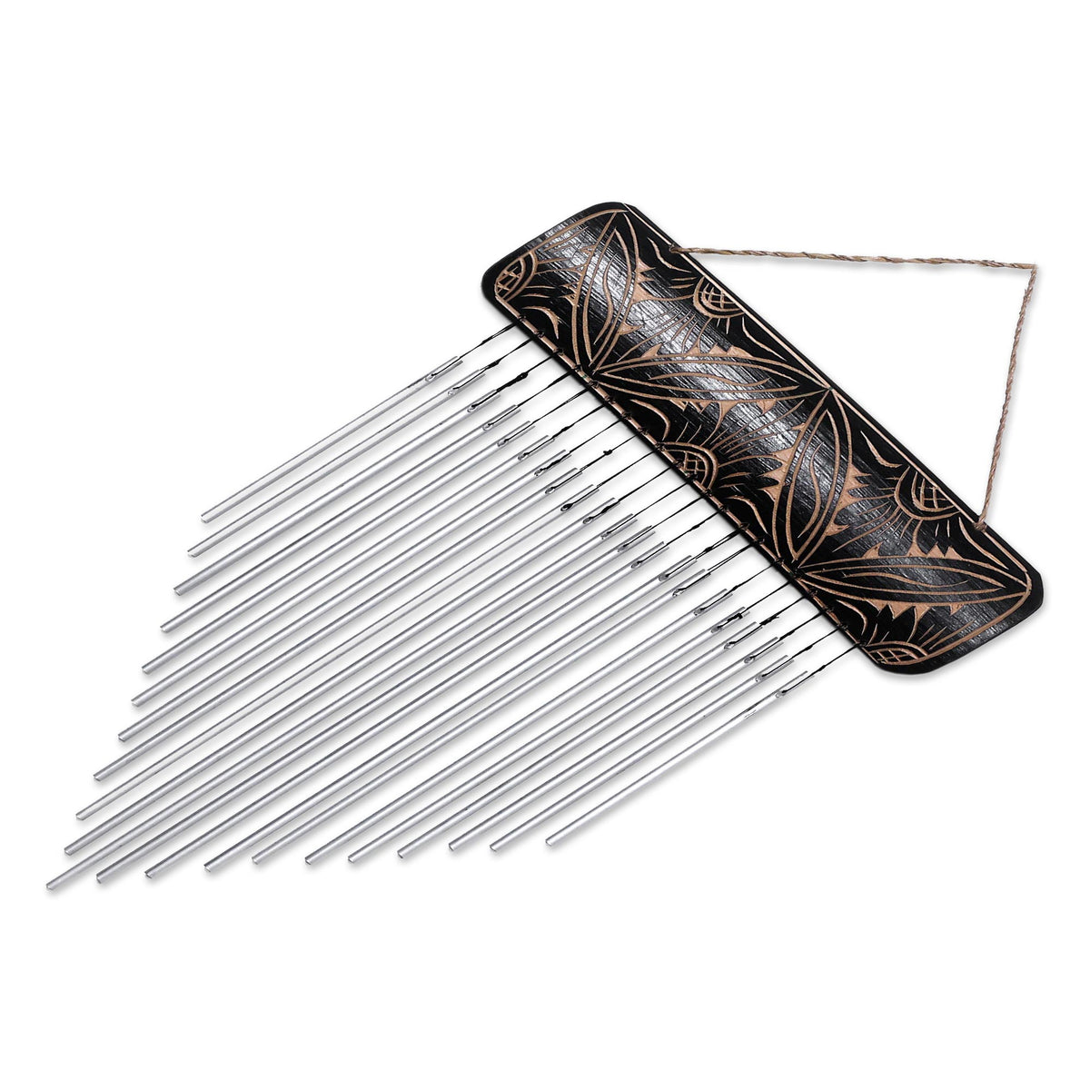 Handcrafted Bamboo and Aluminum Wind Chimes from Bali - Melodic Dance