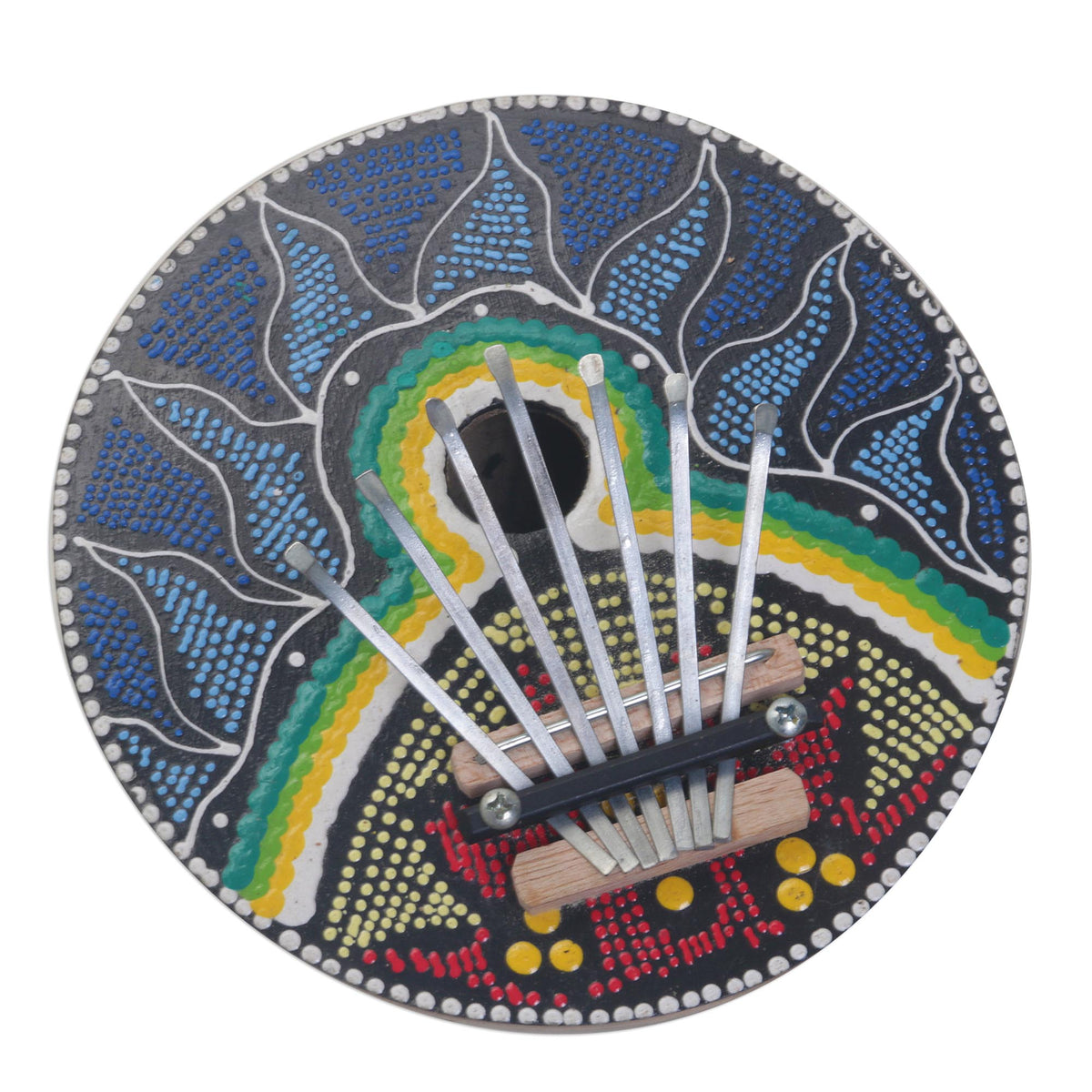 Handmade Coconut Shell and Wood Kalimba Thumb Piano