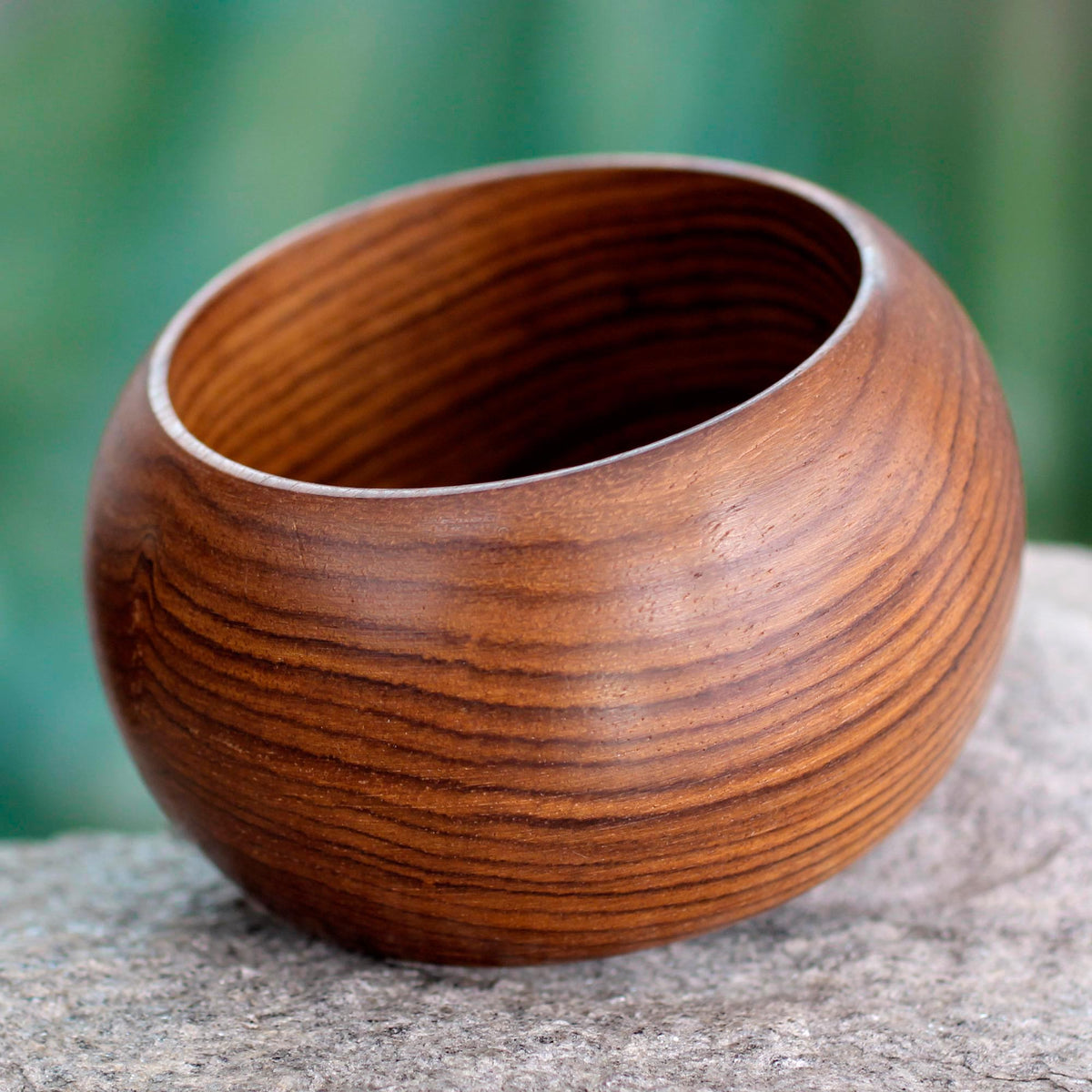Mystical Lines - Hand Carved Mango Wood Bracelet