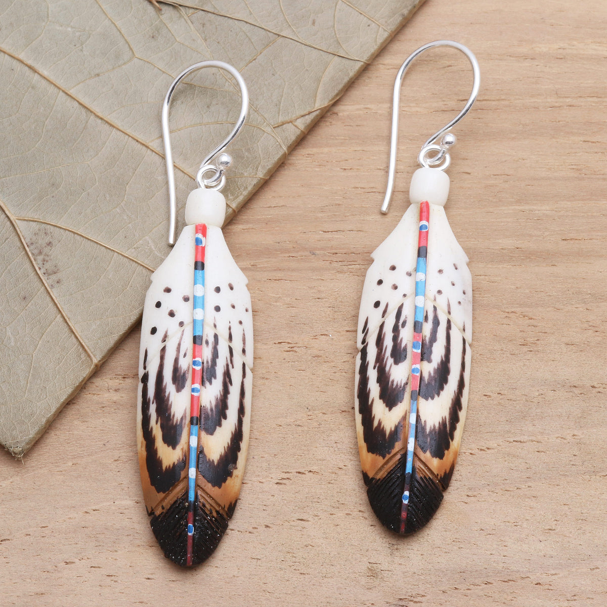 Falcon Feather - Handcrafted Falcon Feather Theme Earrings