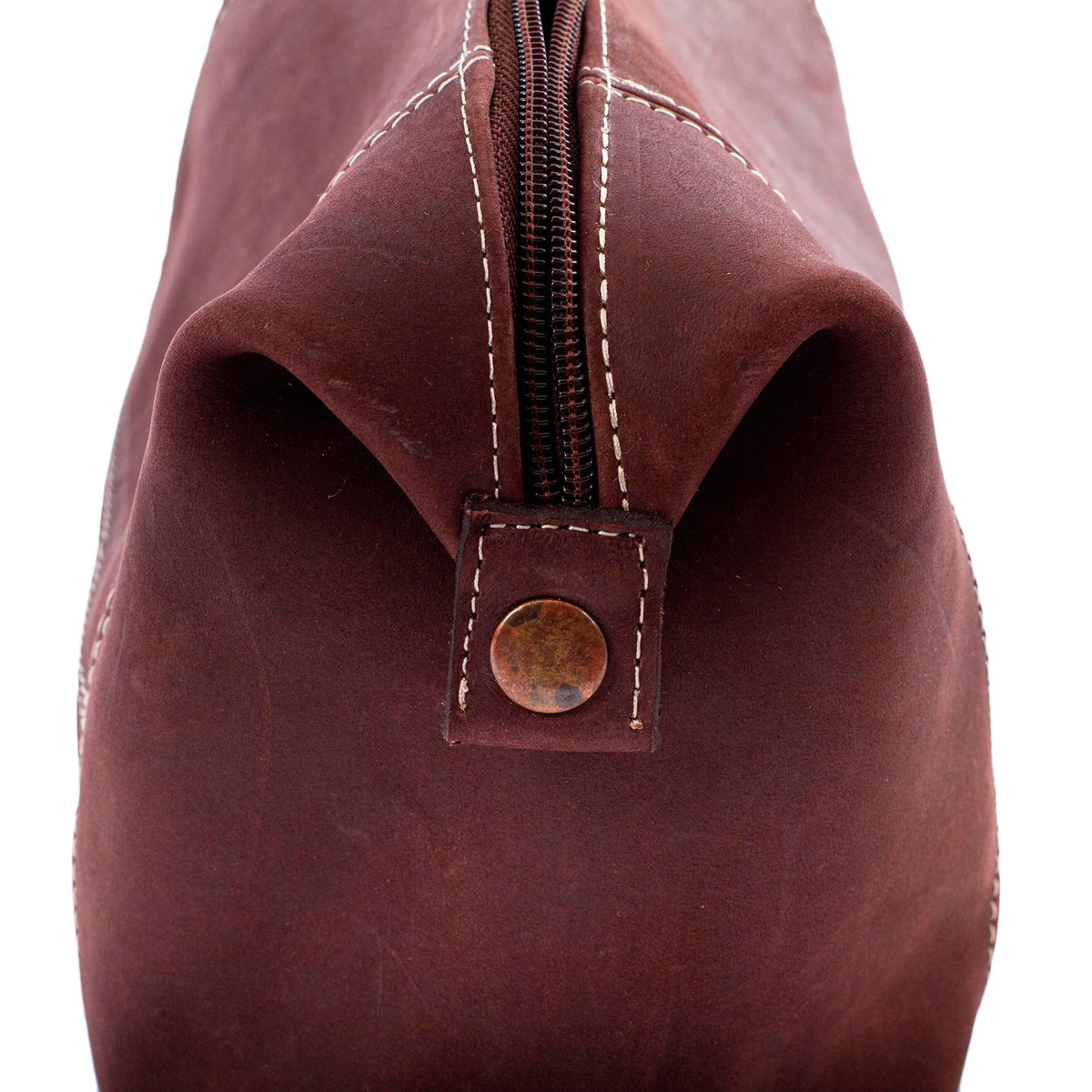Brooklyn Bound in Brown - a Brown Leather Unisex Toiletry Travel Bag