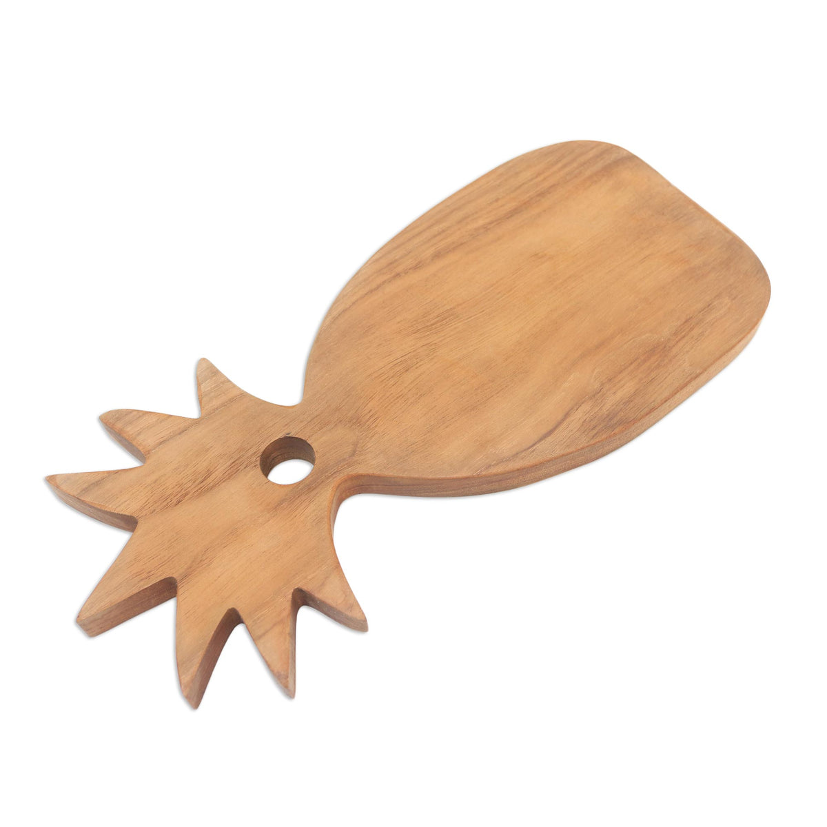 Hand Made Pineapple Teak Wood Cutting Board from Bali - Pineapple Feast