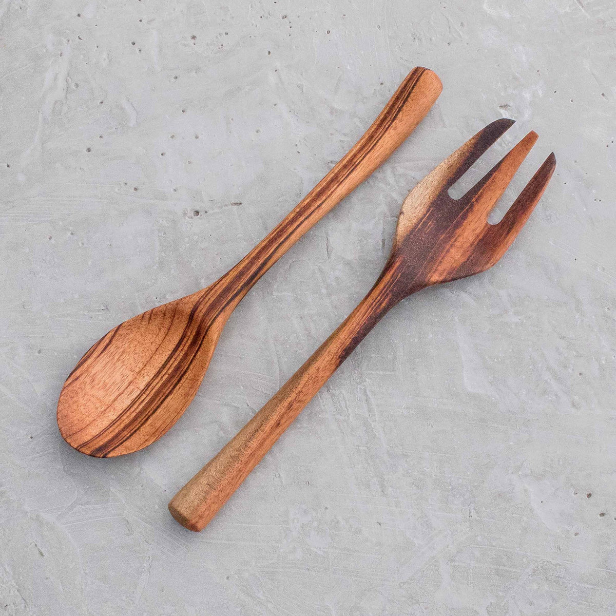 At the Table - Food Safe Wood Salad Servers