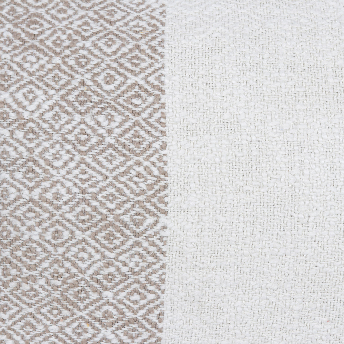 Diamond Elegance - an Artisan Crafted Pair of Cotton Cushion Covers