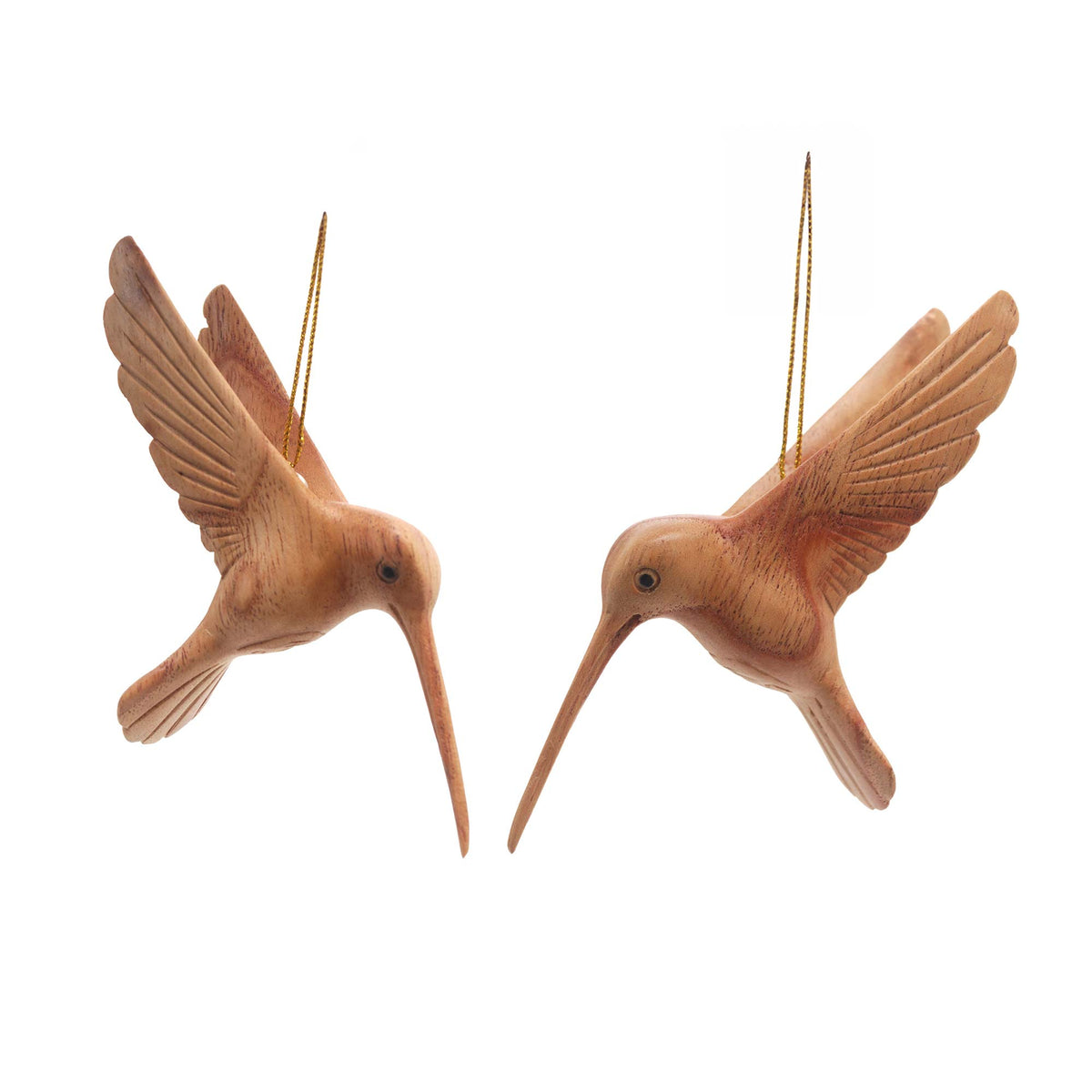 Hummingbird Christmas Ornaments (Pair) - Lucky Hummingbirds