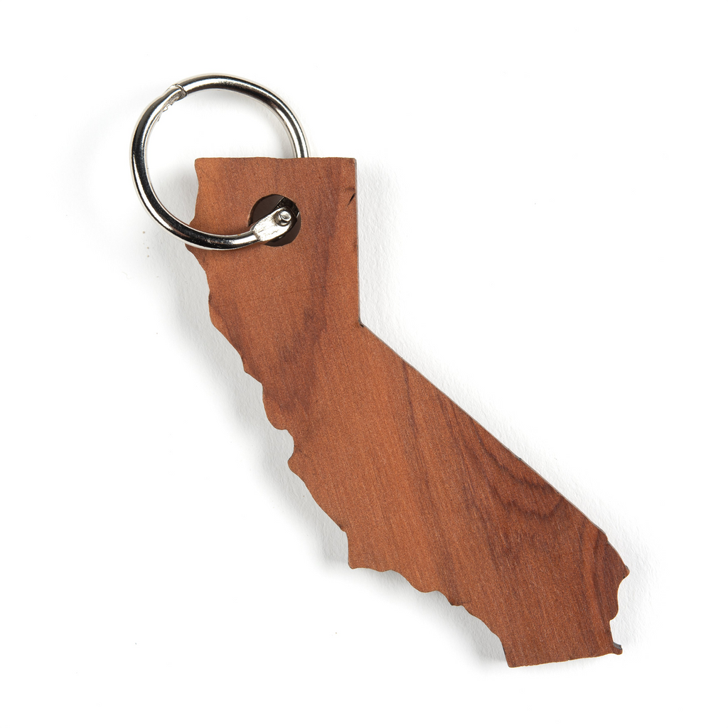 California State Wooden Keychain | Sustainable Souvenirs – Gifts for Good