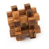 Set of Six Handcrafted Wooden Puzzle Set "Logical Mind"