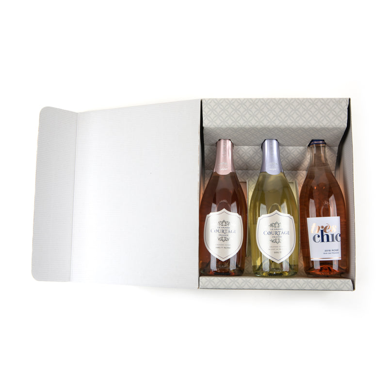 Sparkling Wine & Rosé 3 Bottle Gift Set – Gifts for Good