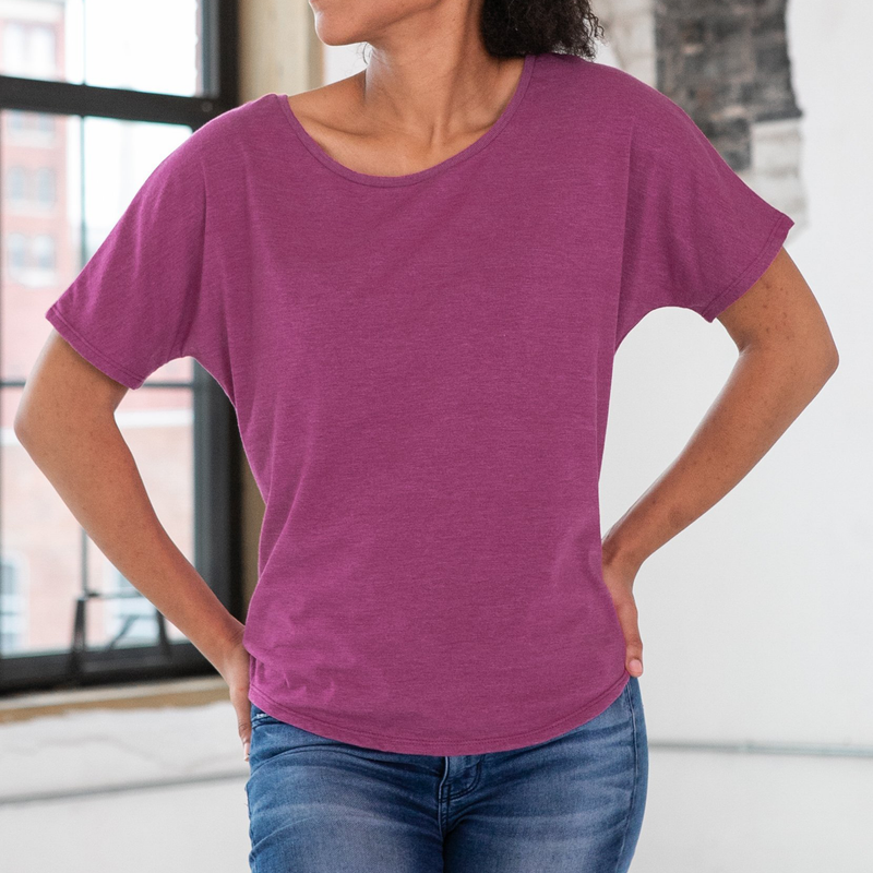 Ladies Triblend Flowy Tee