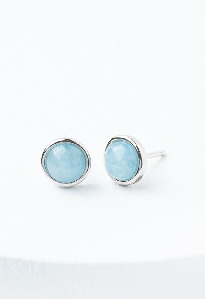 Breathe Aquamarine Studs