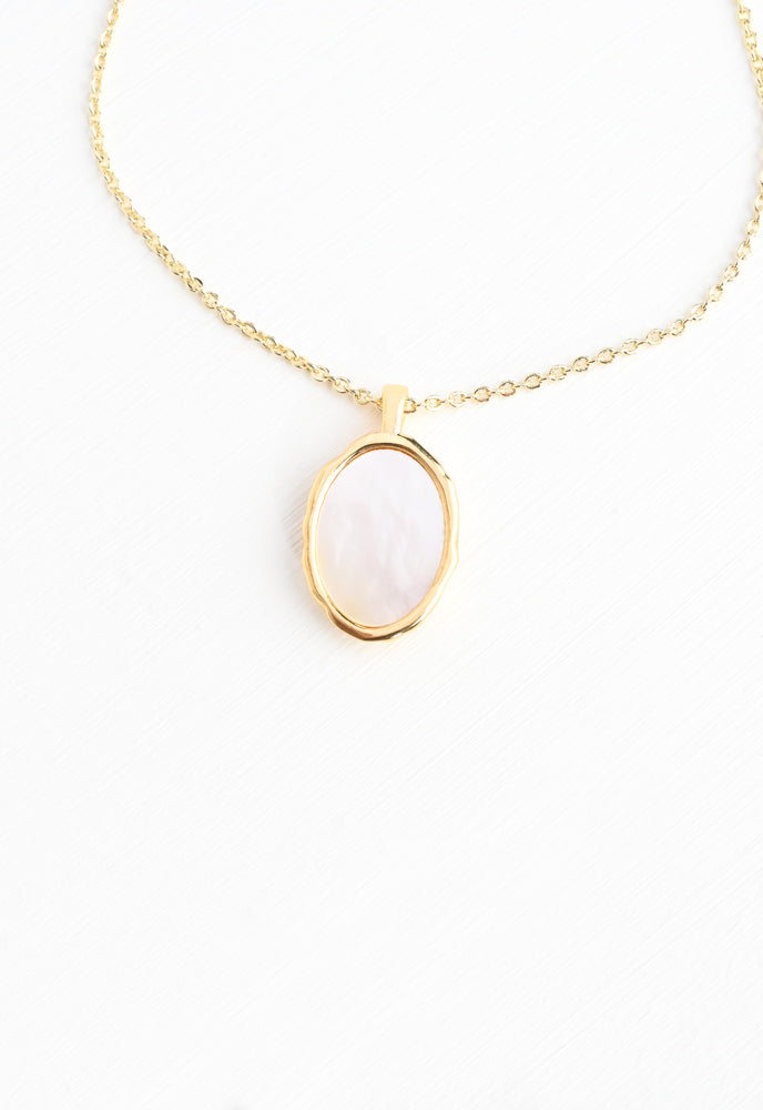Picture Perfect Mother of Pearl Necklace - Ethical Jewelry that Empowers Women