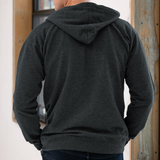 Unisex Heathered Full Zip Hoodie