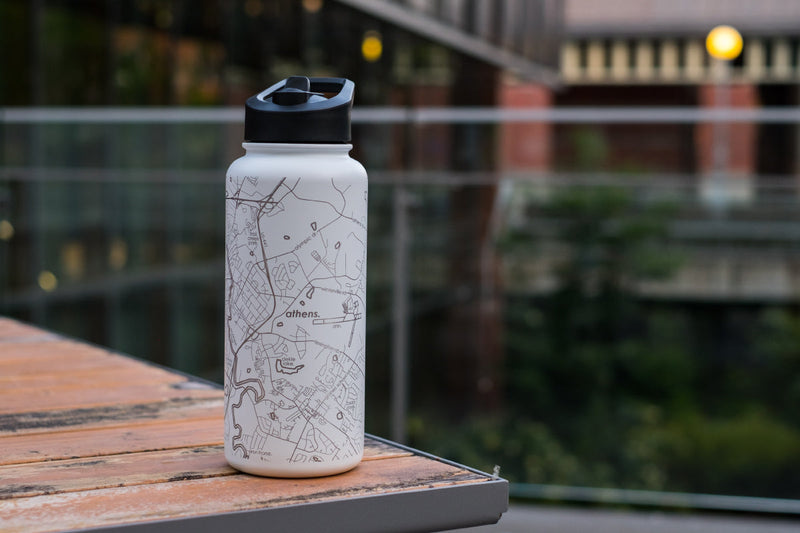 Home Town Map 32 oz Insulated Bottle
