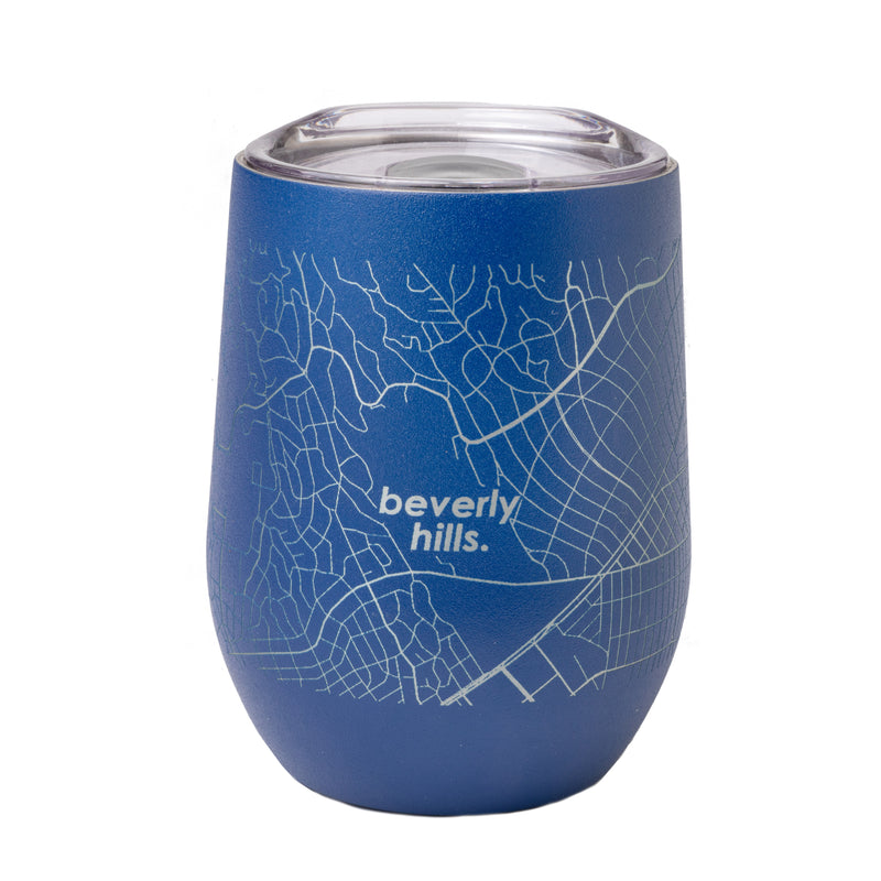 Home Town Maps Insulated Wine Tumbler 12 oz - Set of 2