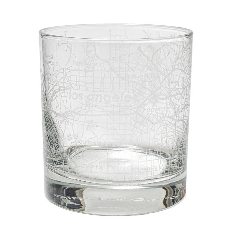 Home Town Maps Rocks Glass - Set of 2