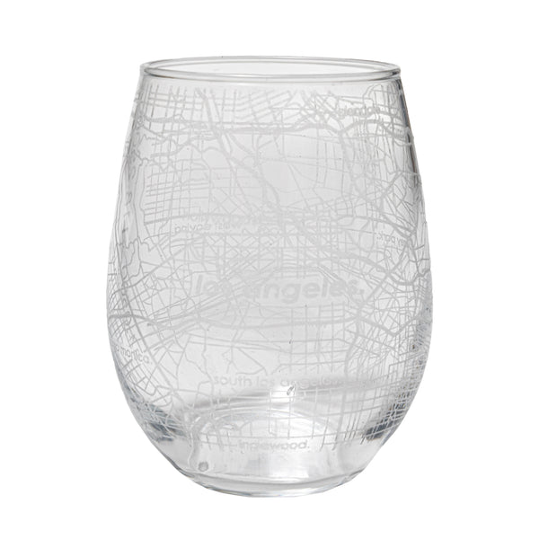 Home Town Maps Stemless Wine Glass - Set of 2