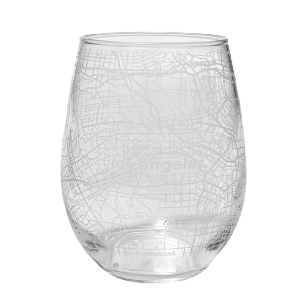 Home Town Maps Stemless Wine Glass - Set of 4