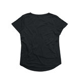 Ladies Eco-Triblend Drop Hem V-Neck Pocket Tee