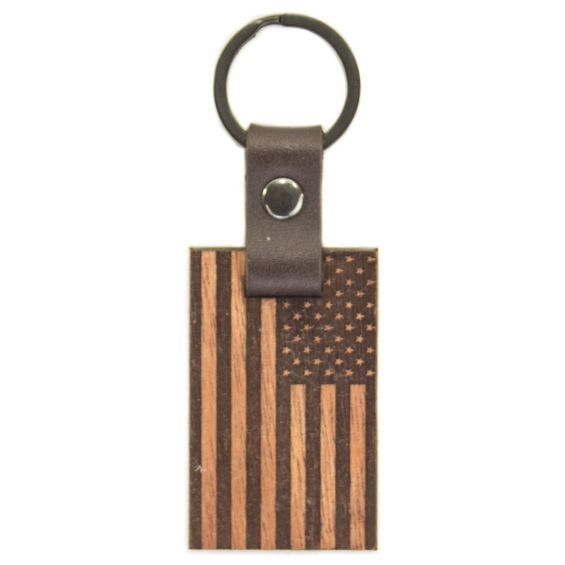 American Edition Leather Keychain