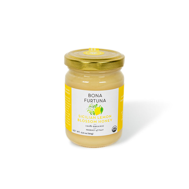 Jar of Sicilian Lemon Blossom Honey