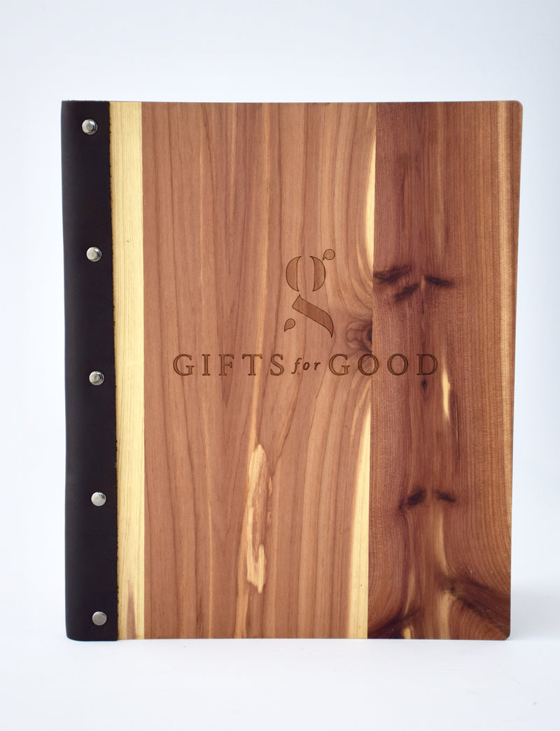 Buy 1 Plant 1 Wood Padfolio - Gifts For Good