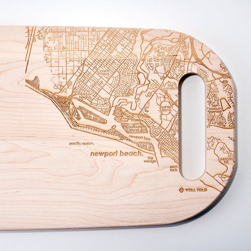 Home Town Map 23" x 7.5" Serving Board